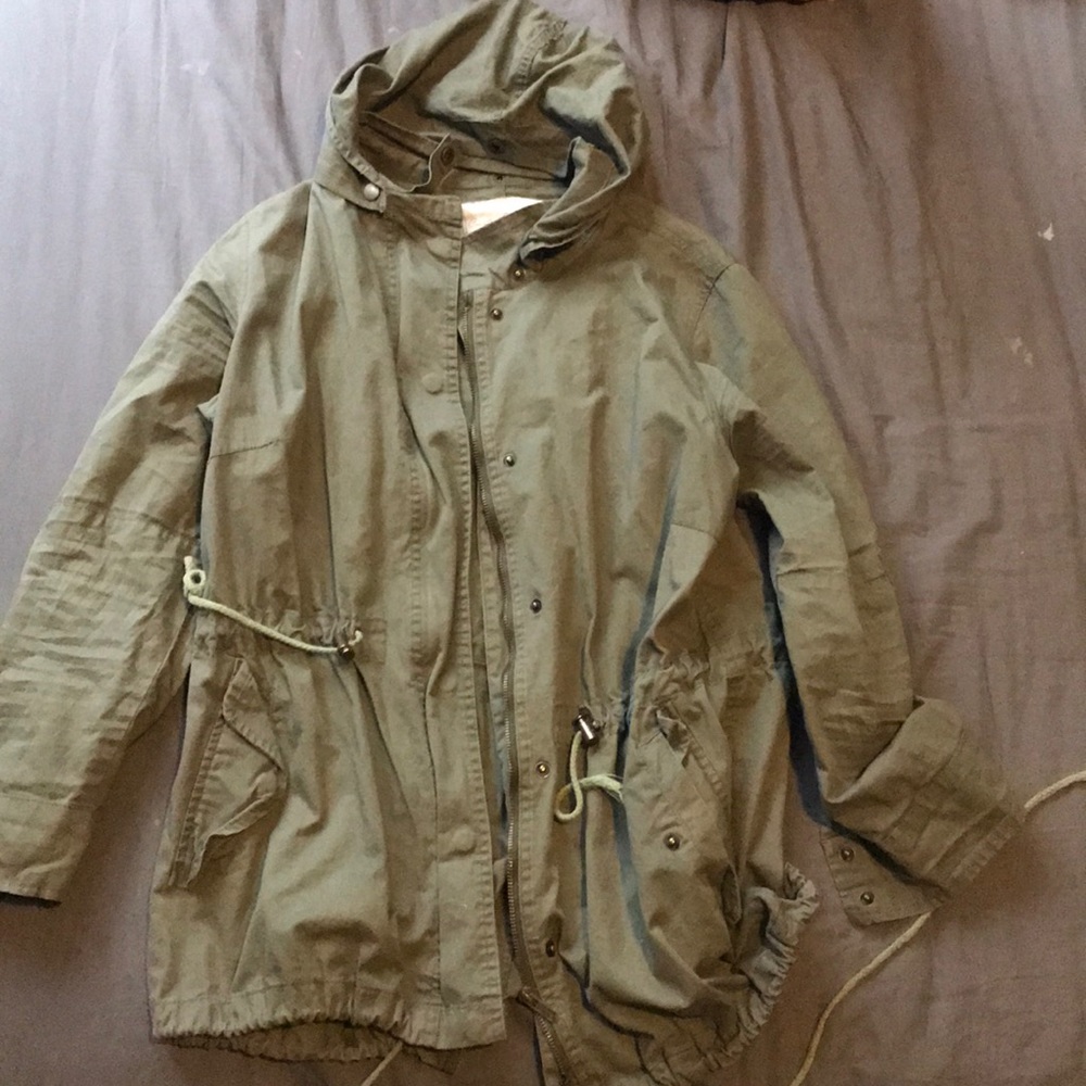 Army green lightweight jacket